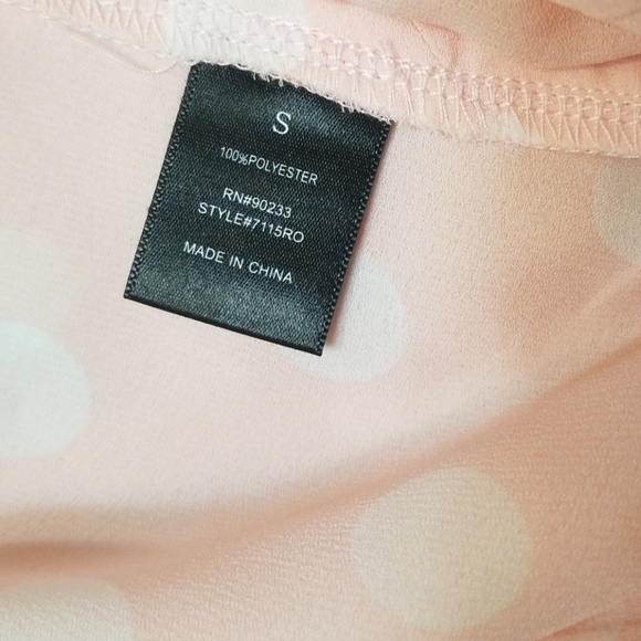 New Pacsun LA Hearts Pink and White Polka Dot Cami - Picture 4 of 6